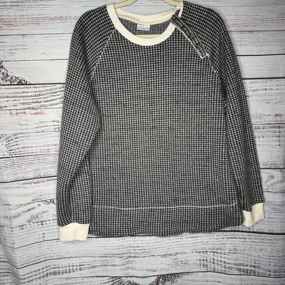 Columbia Womens Chillin Sweater XXL Marsala Houndstooth Fleece - Picture 2 of 4